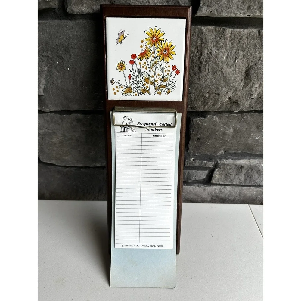 Vintage Wooden Wall Note Message Board Clipboard Grocery List Cottagecore Granny